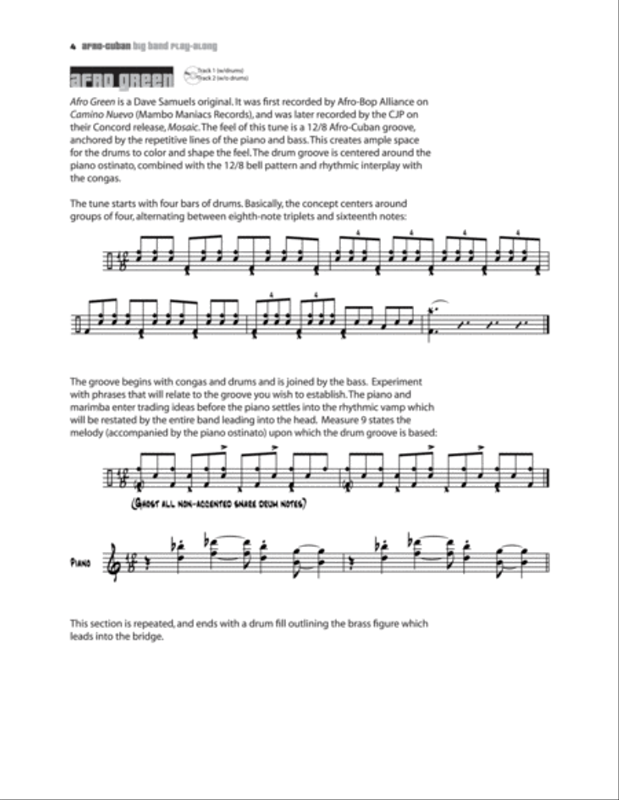 Afro-Cuban Big Band Play-Along for Drumset/Percussion Percussion scores gallery preview page 3
