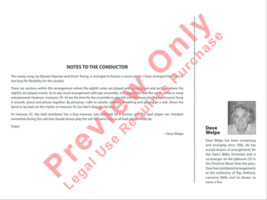 When I Fall in Love When I Fall in Love Jazz Ensemble scores gallery preview page 3