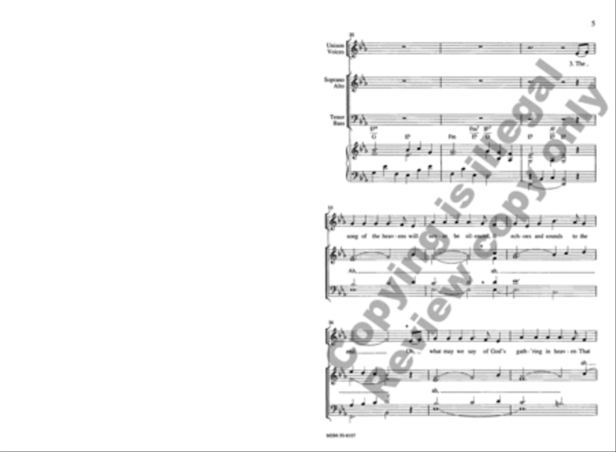 The Music of Heaven 4-Part scores gallery preview page 5