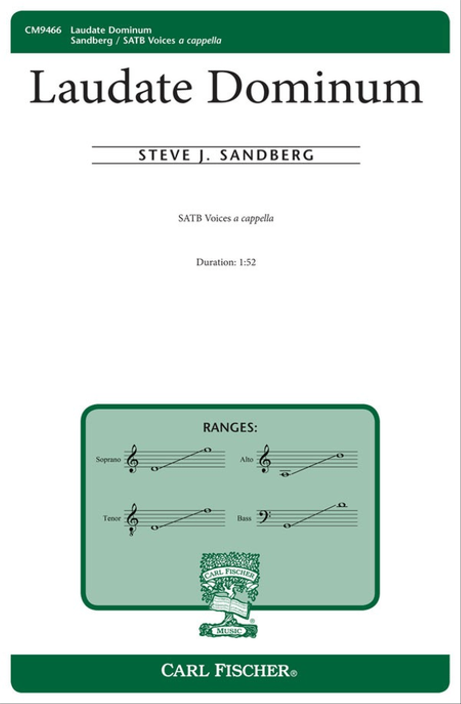 Laudate Dominum 4-Part scores gallery preview page 1