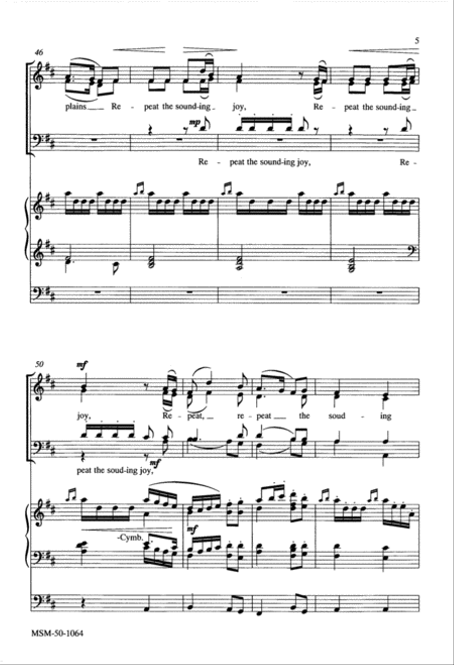 Joy to the World Joy to the World 4-Part scores gallery preview page 5