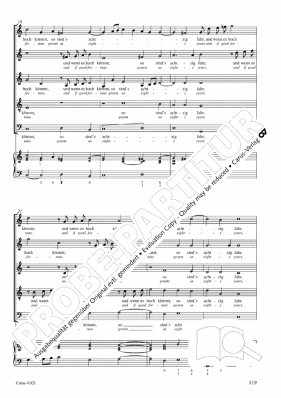 Schein: Israelsbrunnlein. Fontana d'Israel. Complete edition Choir scores gallery preview page 126
