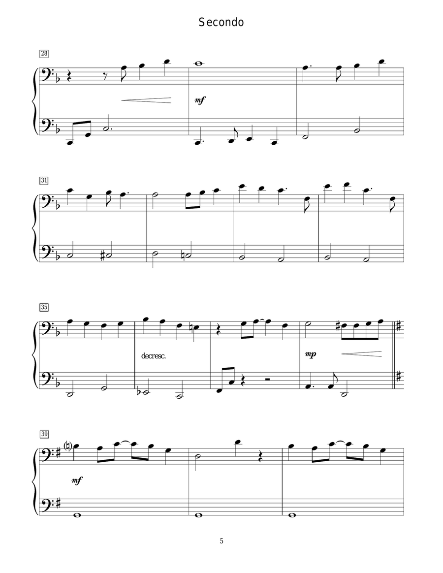 A Whole New World (from Aladdin) Piano Duet scores gallery preview page 5