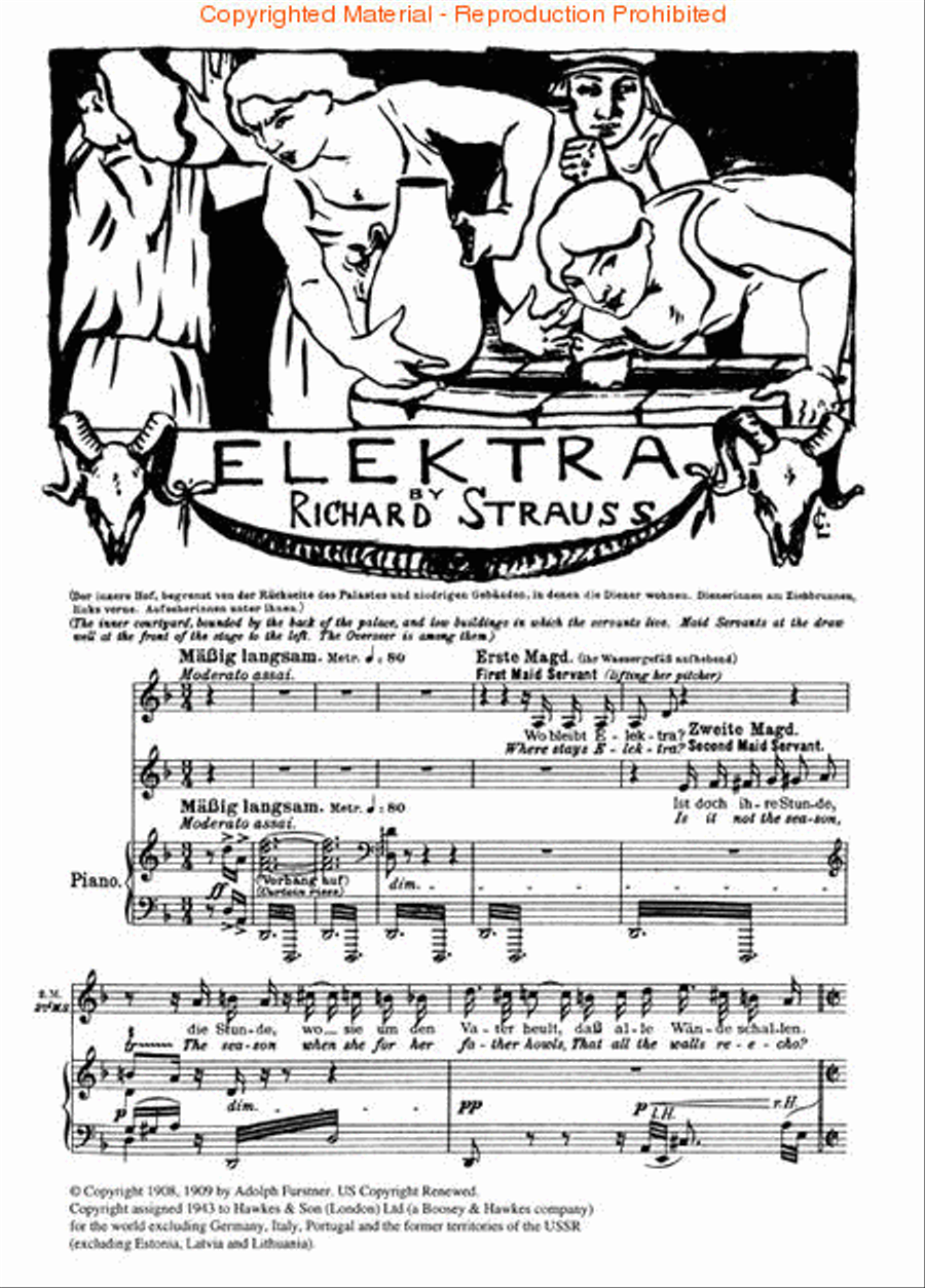 Elektra, Op. 58 Elektra, Op. 58 Choir scores gallery preview page 2