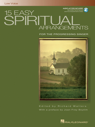 Book cover for 15 Easy Spiritual Arrangements for the Progressing Singer