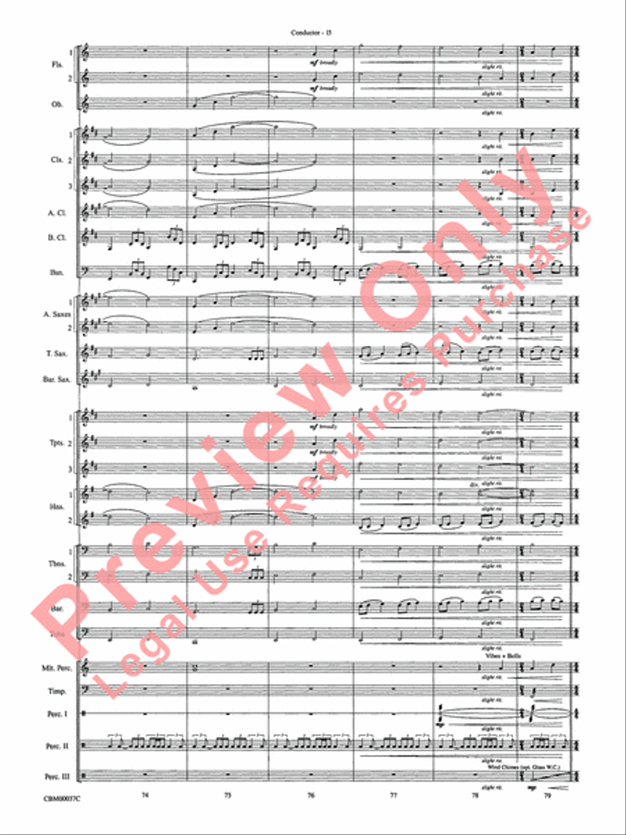 The Perfect Storm (from the Warner Bros. Motion Picture) Concert Band scores gallery preview page 18