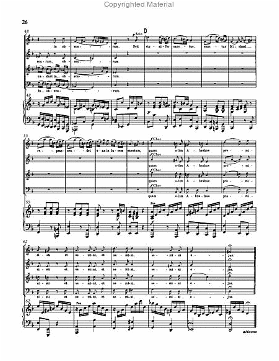 Requiem in D minor, WAB 39 Choir scores gallery preview page 26