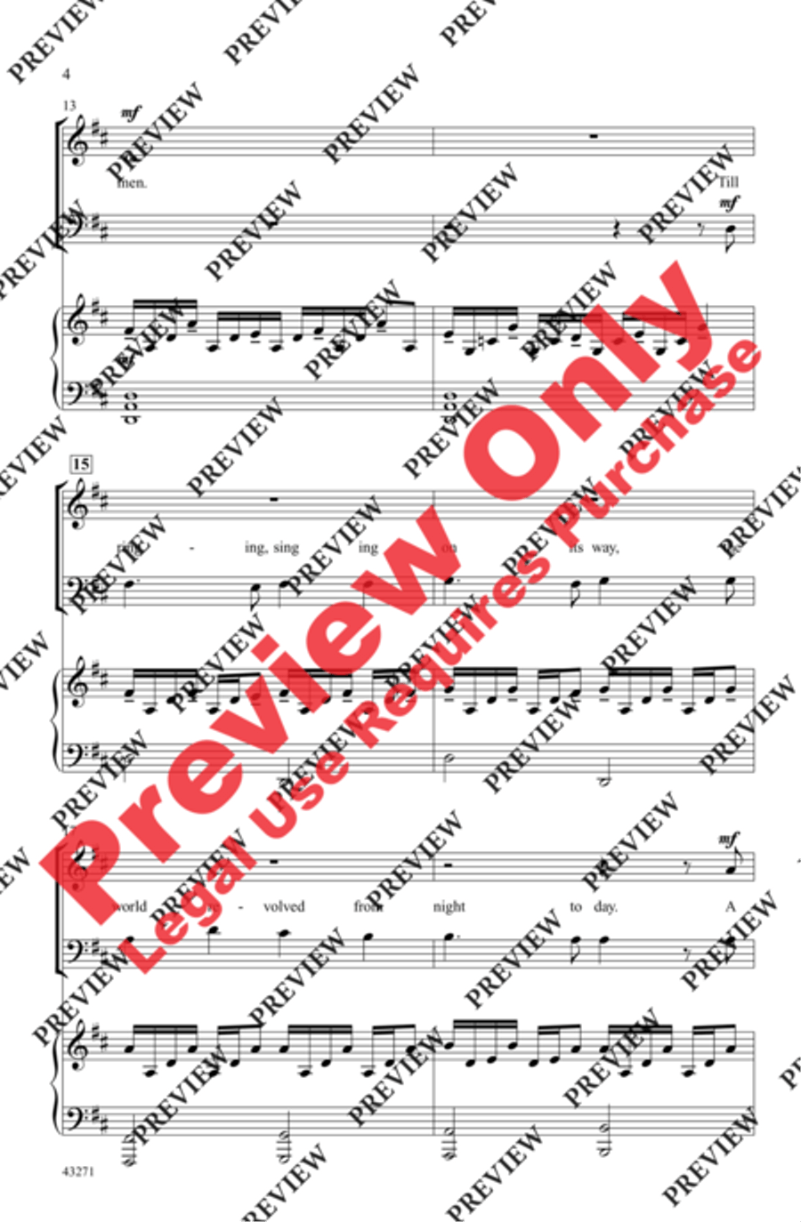 I Heard the Bells on Christmas Day 3-Part scores gallery preview page 4
