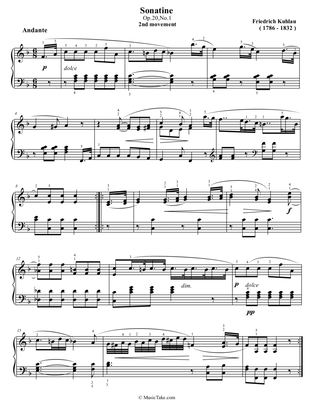 Kuhlau Sonatina in C Major Op.20 No.1 (2nd movement)