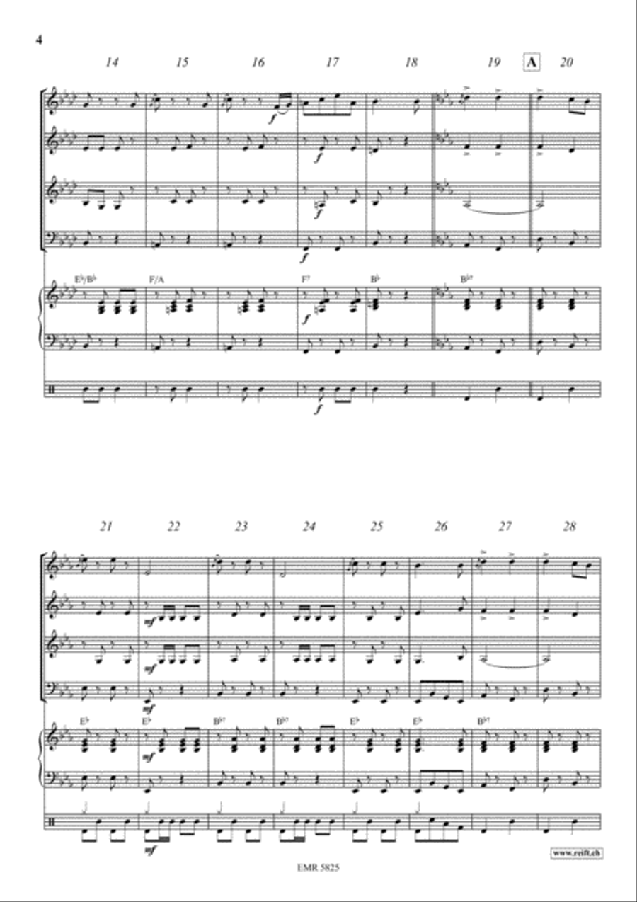 Tritsch-Tratsch Polka Concert Band scores gallery preview page 4