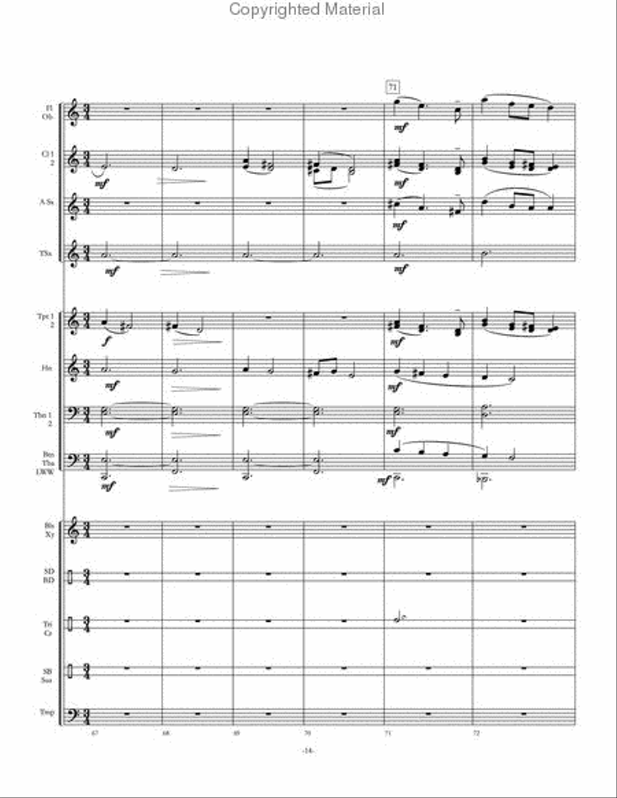 Kaleidoscope Concert Band scores gallery preview page 15