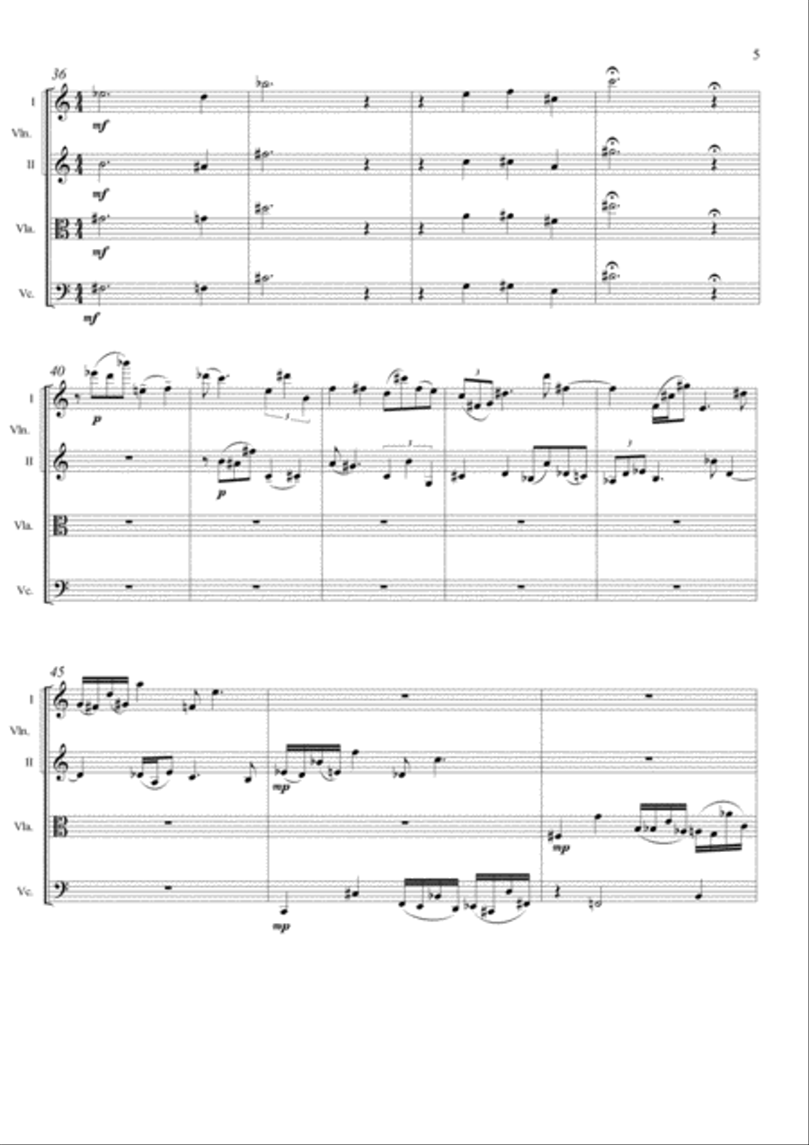 Six images for String Quartet String Quartet scores gallery preview page 5