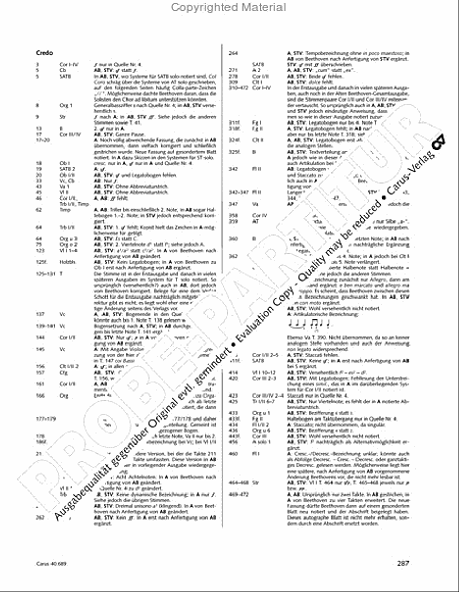 Missa solemnis Missa solemnis 4-Part scores gallery preview page 303