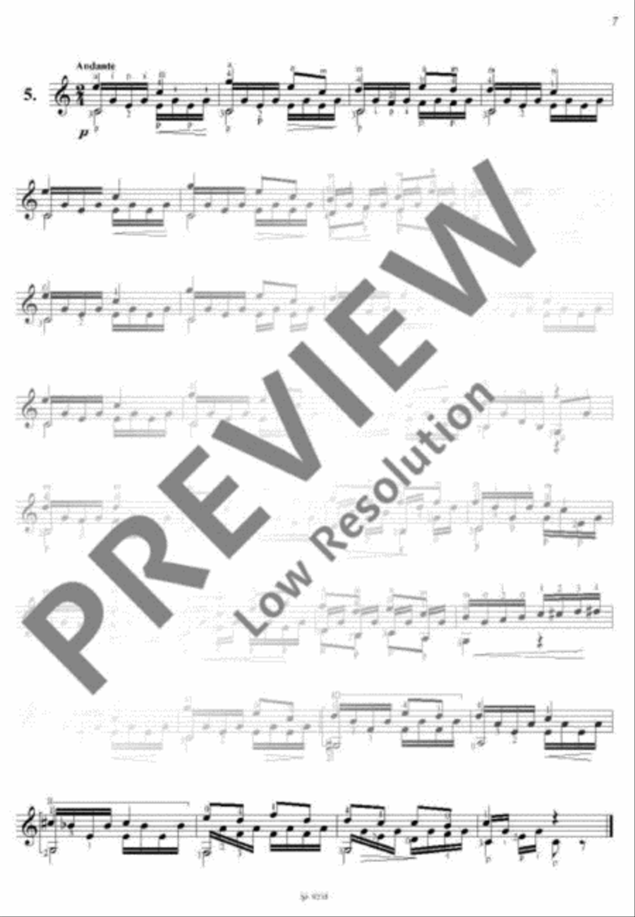 24 Selected Studies 24 Selected Studies Classical Guitar scores gallery preview page 8
