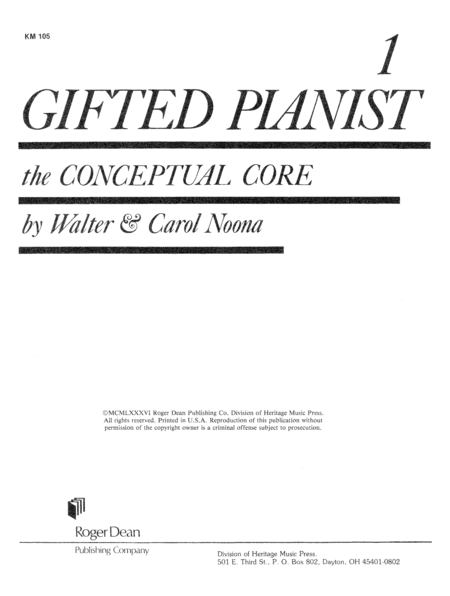 Gifted Pianist: Book 1