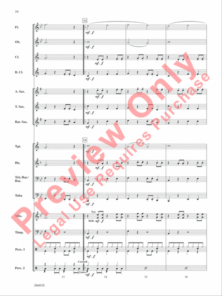 Guantanamera Concert Band scores gallery preview page 17