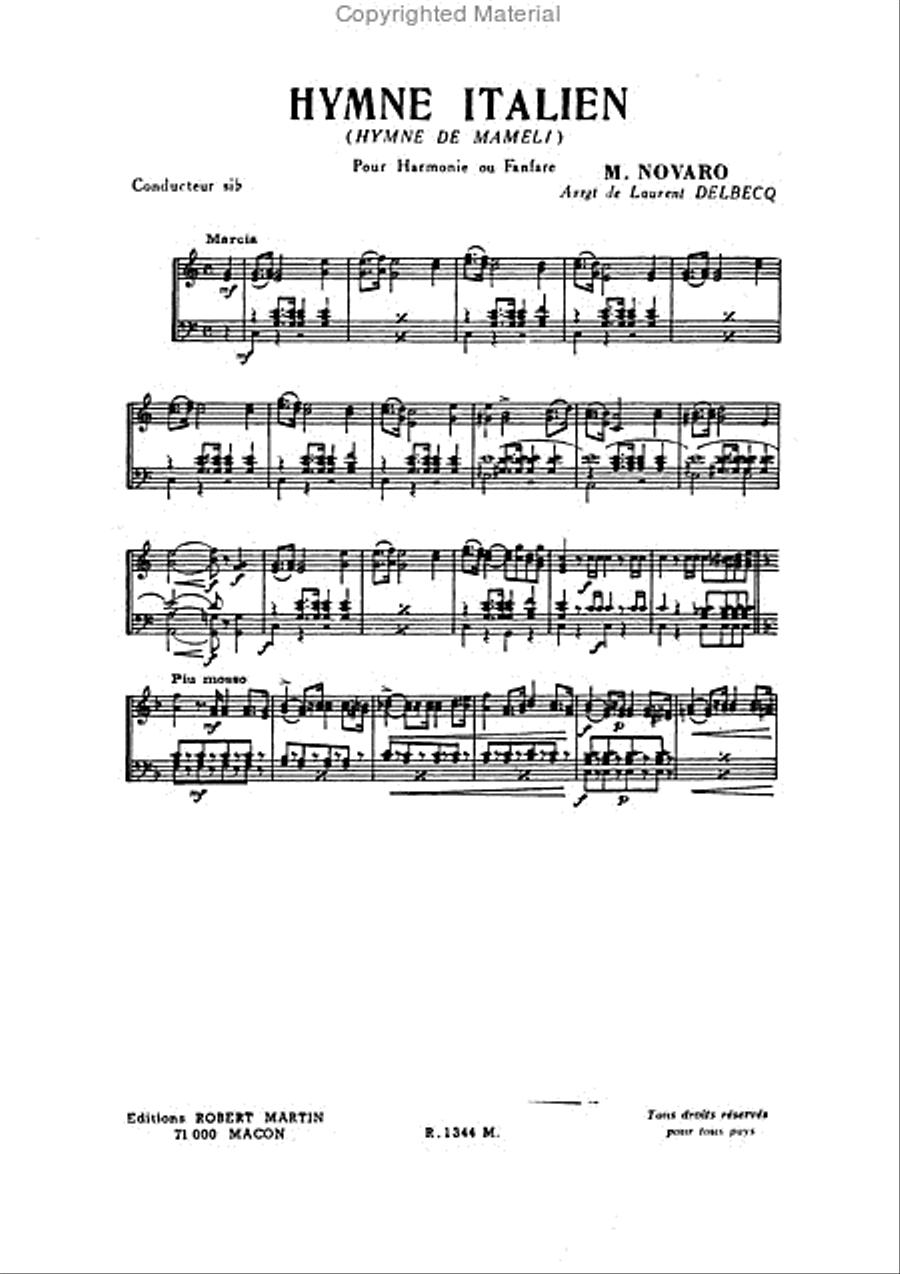 Italie Concert Band scores gallery preview page 2