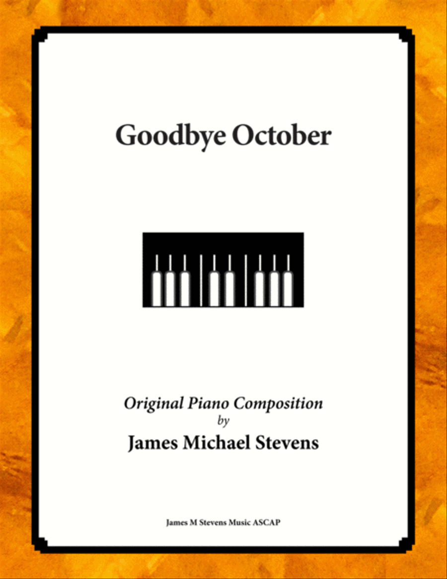 Goodbye October - Piano Solo