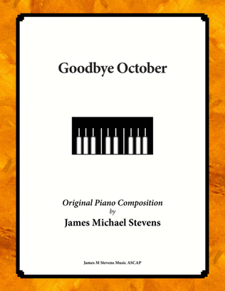 Goodbye October - Piano Solo
