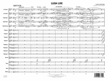 Lush Life (arr. Mike Tomaro) - Conductor Score (Full Score)