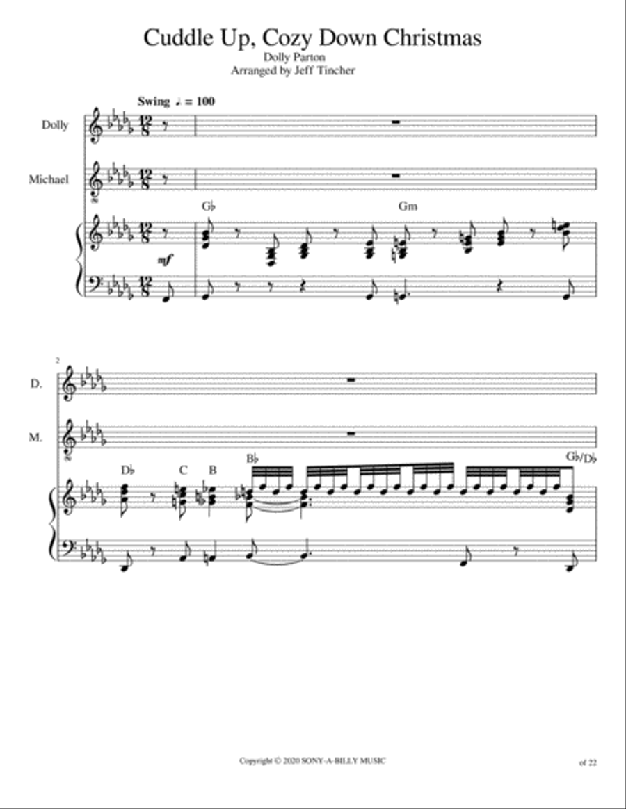 Cuddle Up And Cozy Down Christmas Voice scores gallery preview page 2