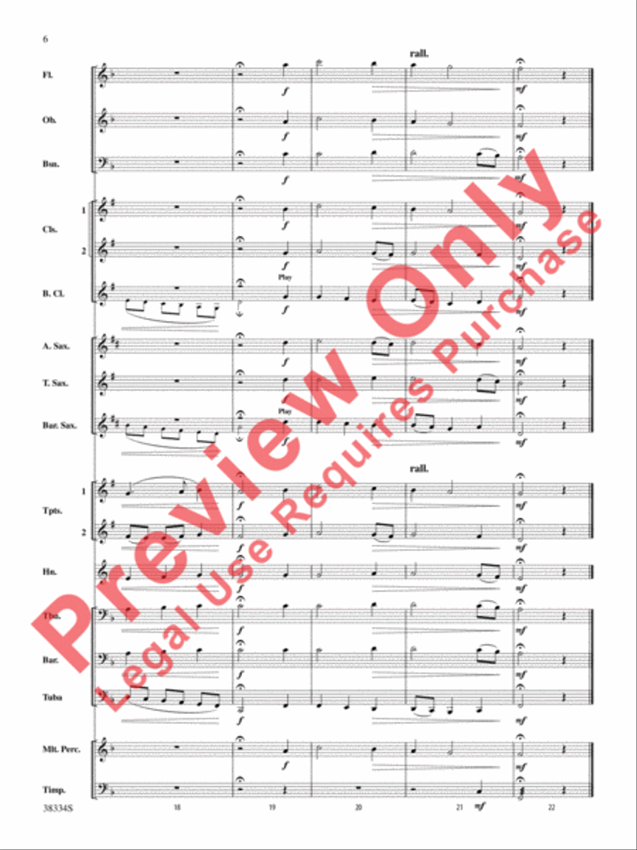 Chorale and Fugue Chorale and Fugue Concert Band scores gallery preview page 7