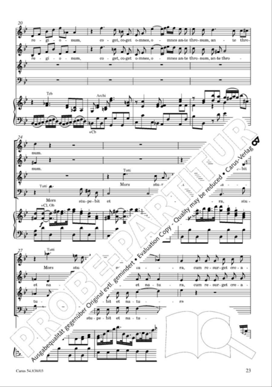 Requiem in B 4-Part scores gallery preview page 28
