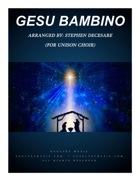 Gesu Bambino (for Unison Choir) image number null