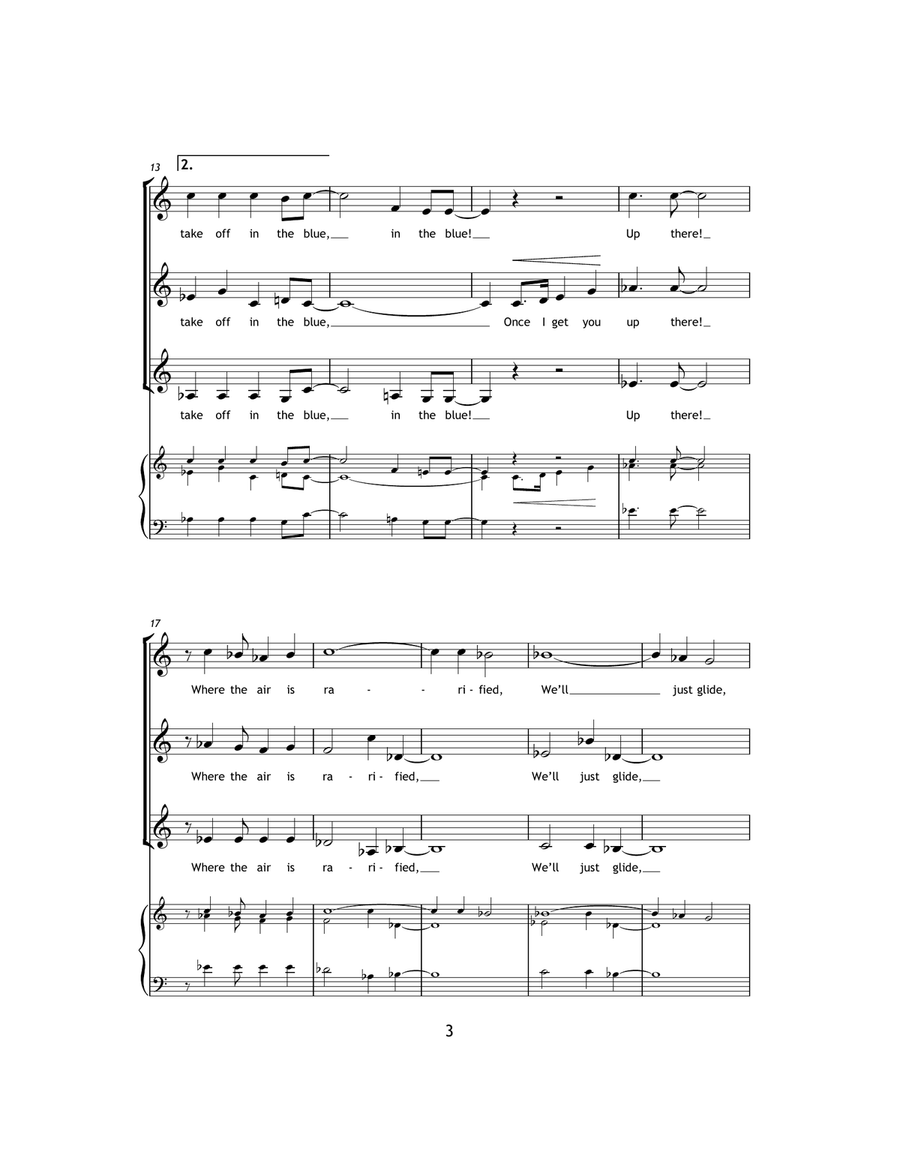 Come Fly With Me Come Fly With Me SSA scores gallery preview page 3