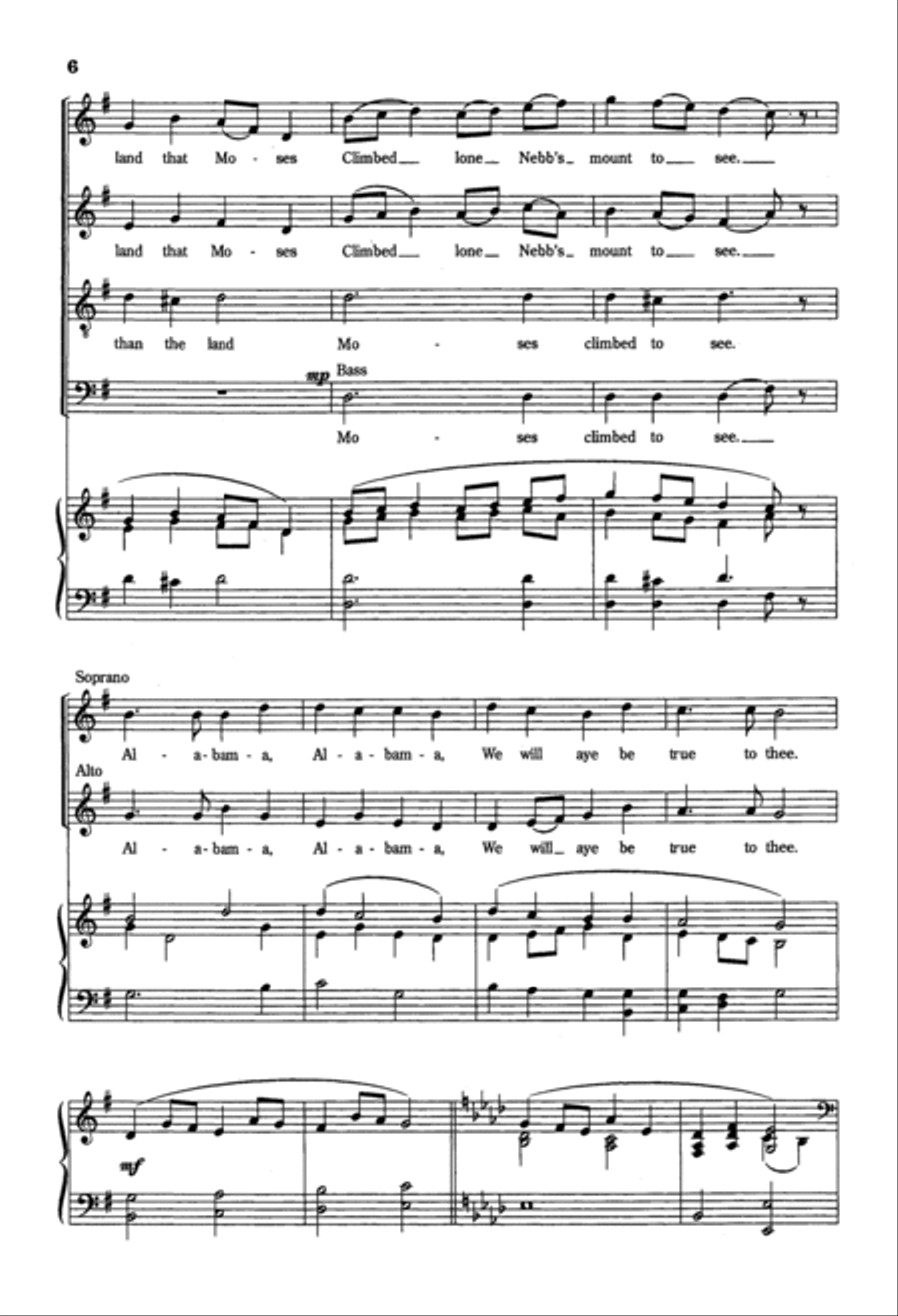 Alabama 4-Part scores gallery preview page 4