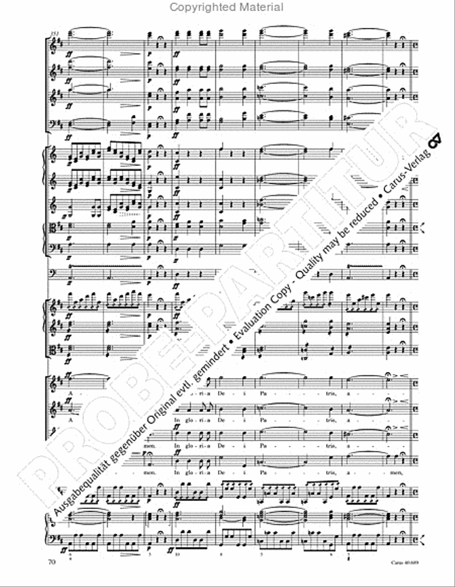 Missa solemnis Missa solemnis 4-Part scores gallery preview page 86