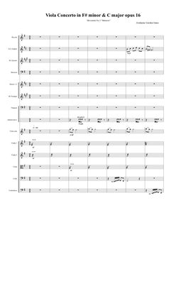 Viola Concerto No 1 in F# minor & C Major Opus 16 - 3rd Movement (3 of 3) - Score Only