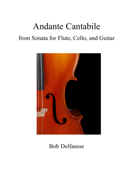 Andante Cantabile, from Sonata for Flute, Cello, and Guitar image number null