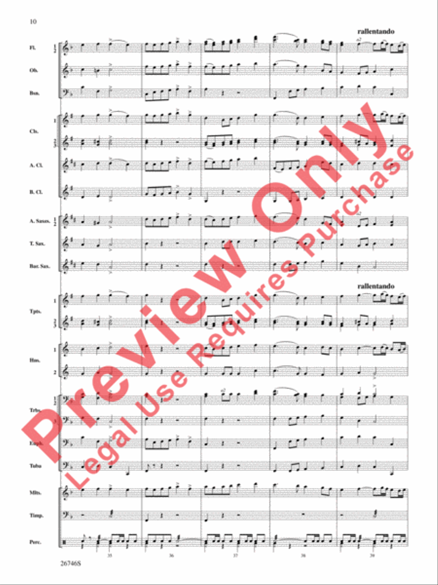 Ancient Aires and Dances Ancient Aires and Dances Concert Band scores gallery preview page 11