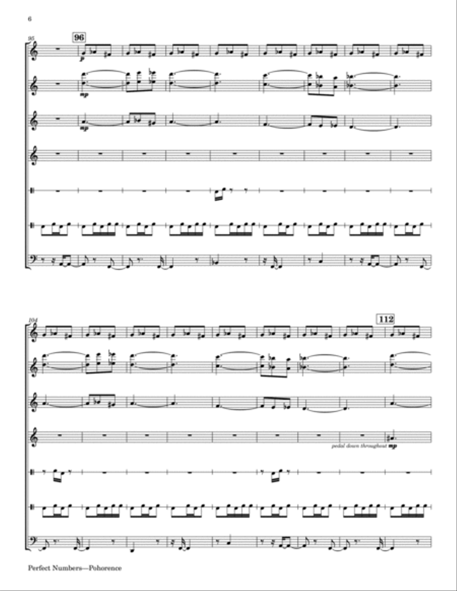 Perfect Numbers Perfect Numbers Chamber Music scores gallery preview page 6