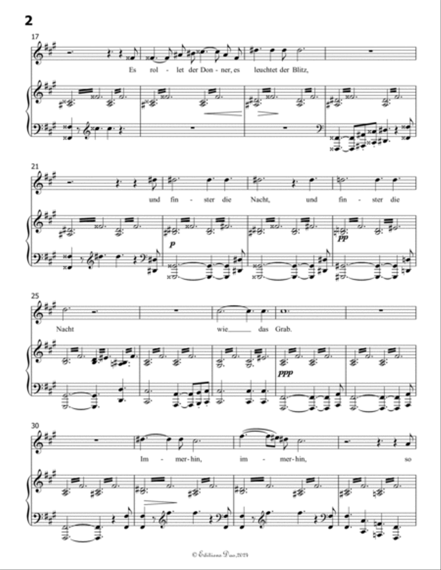 Die junge nonne, by Schubert, D.828, in f sharp minor Voice scores gallery preview page 4