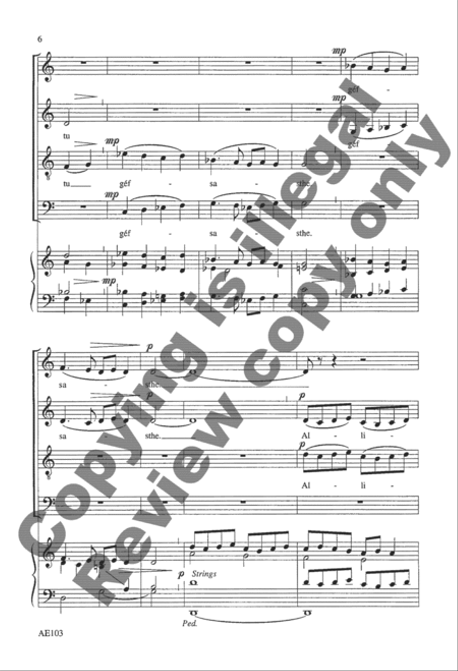Two Communion Hymns From the Byzantine Liturgy, Set 2 4-Part scores gallery preview page 6