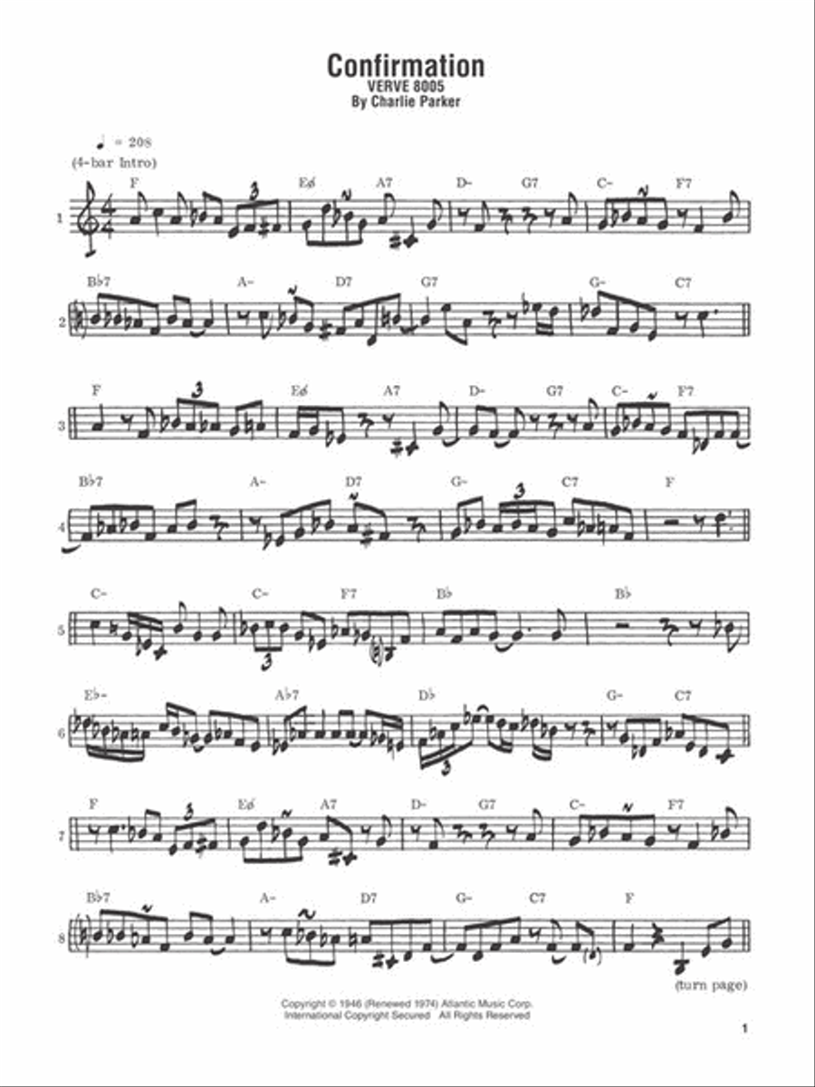 Charlie Parker Omnibook – Volume 1 C Instrument scores gallery preview page 5