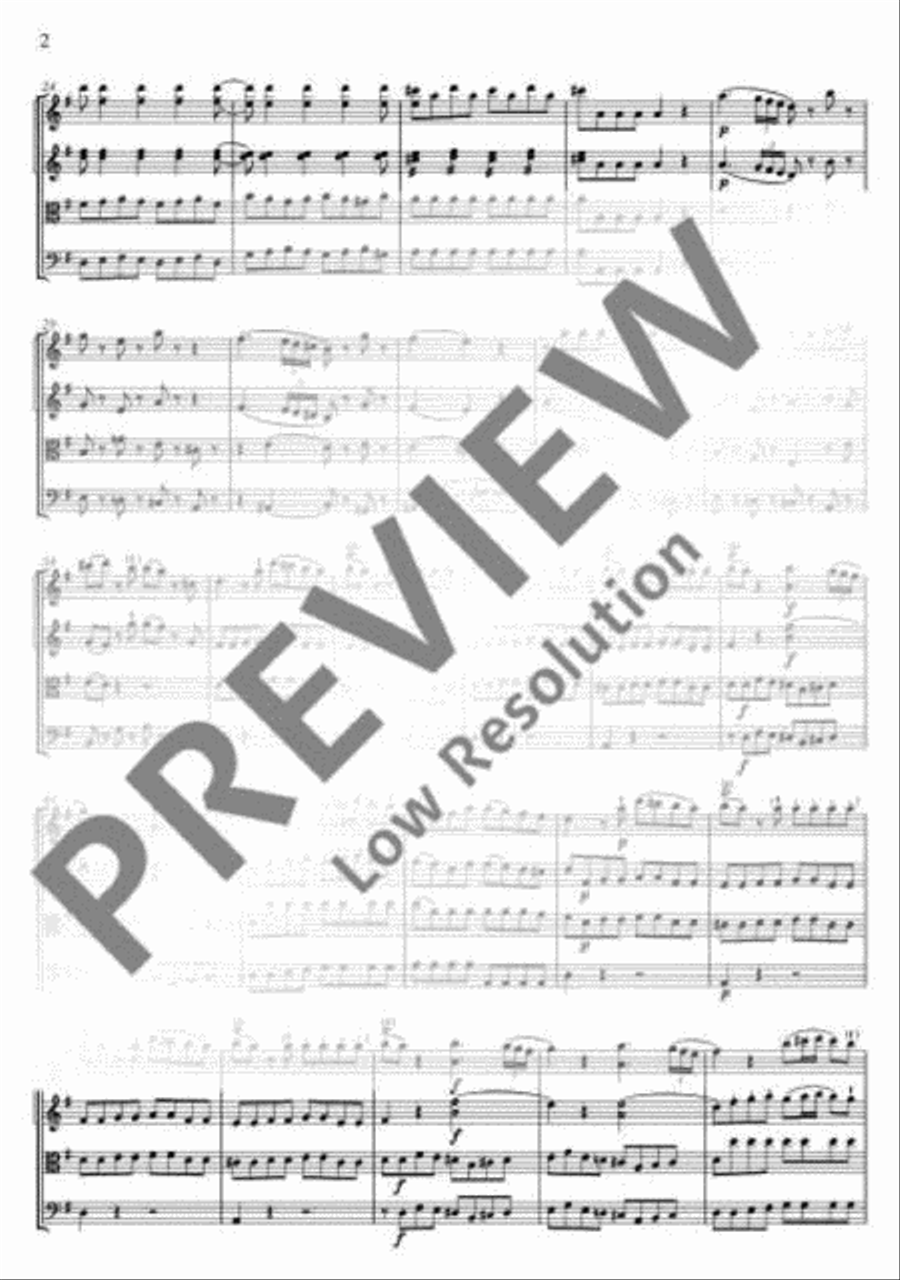 Eine kleine Nachtmusik Cello scores gallery preview page 15