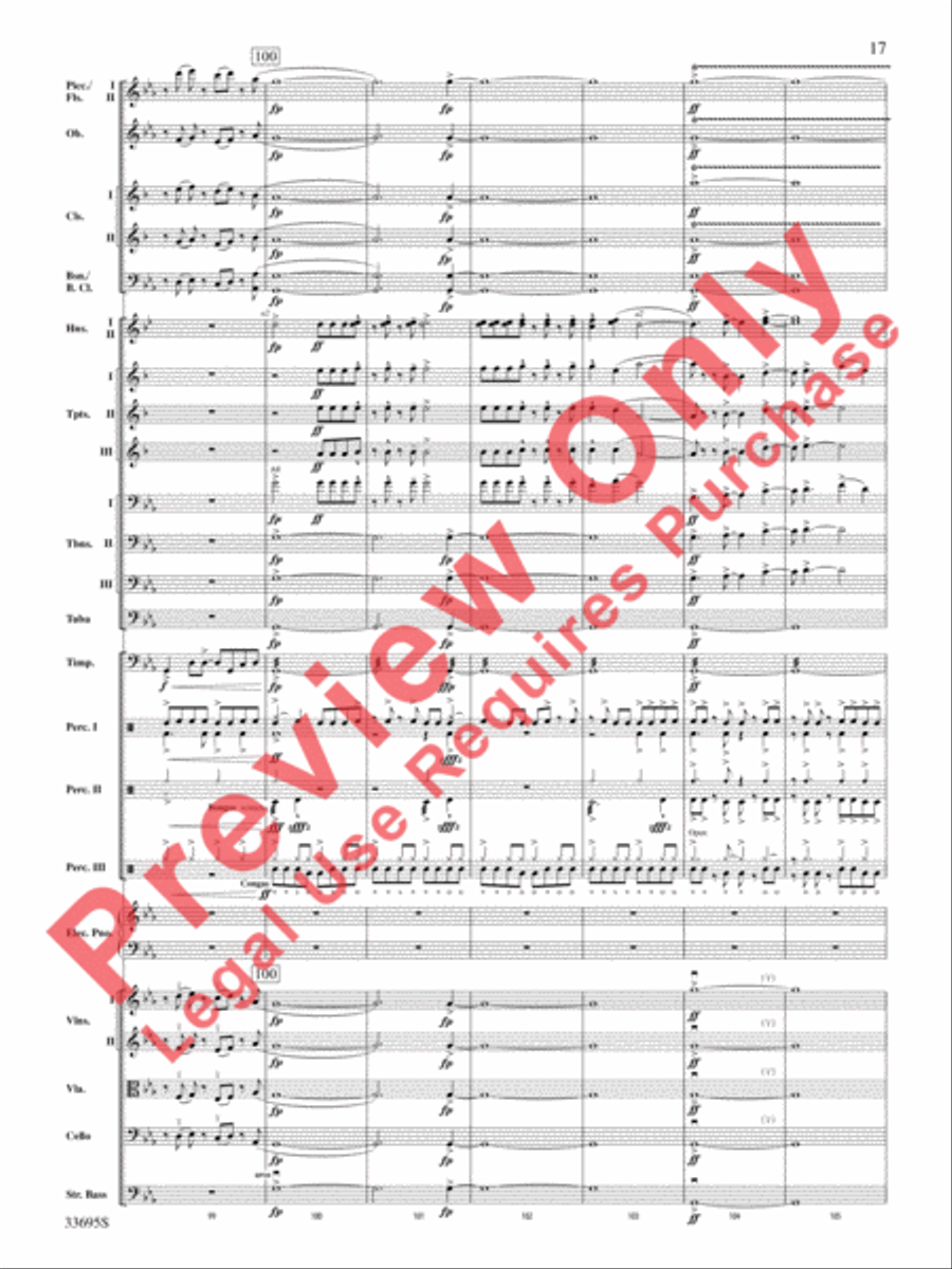 Danzas Cubanas Danzas Cubanas Full Orchestra scores gallery preview page 18