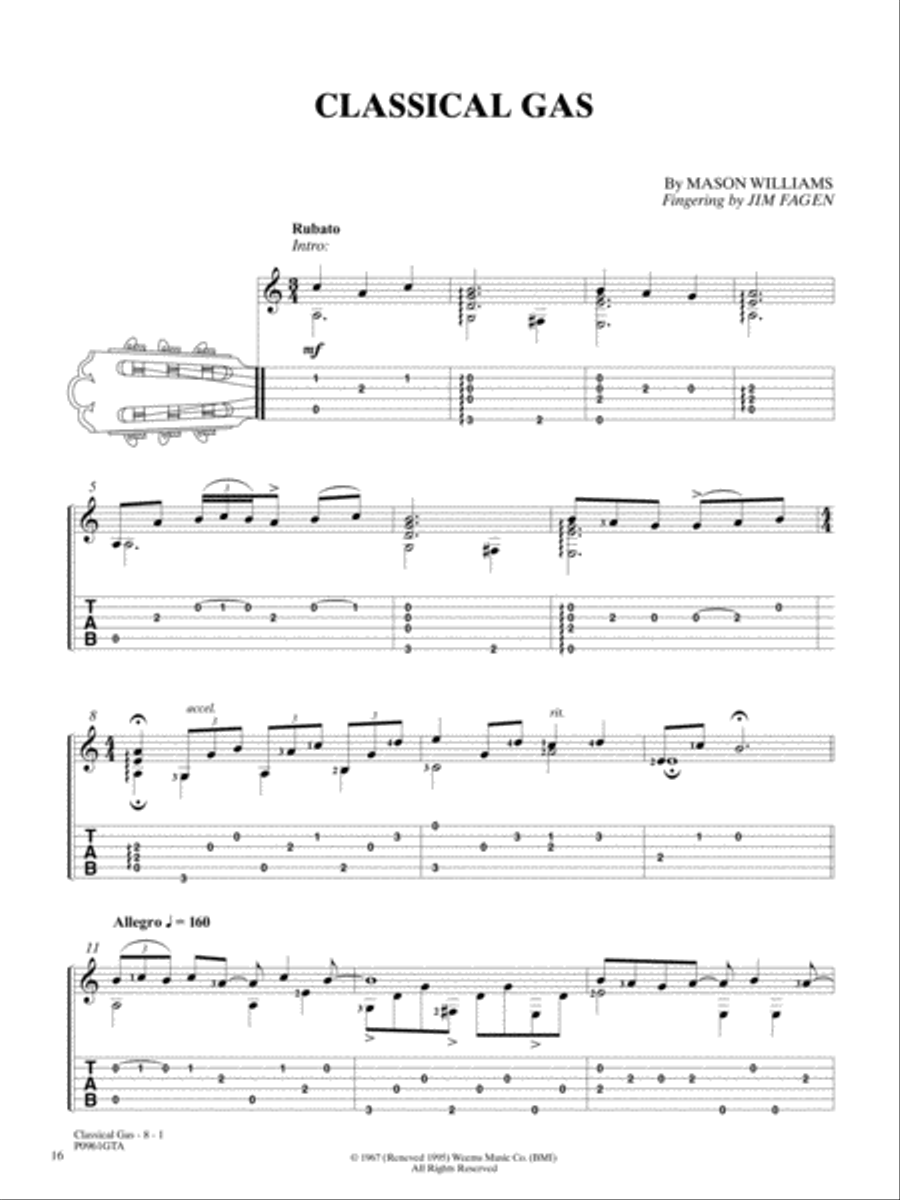 Classical Gas Flute scores gallery preview page 7