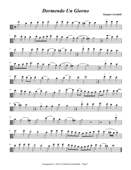Renaissance Trios for Strings - Viola A