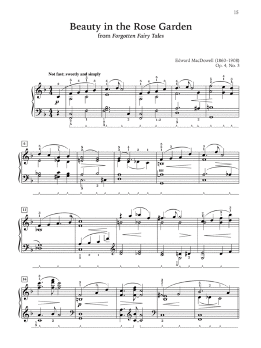 Classics for the Advancing Pianist -- Edward MacDowell, Book 1 Piano Solo scores gallery preview page 6