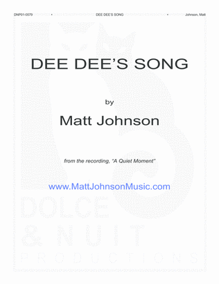 Dee Dee's Song