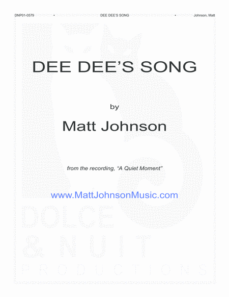 Dee Dee's Song image number null