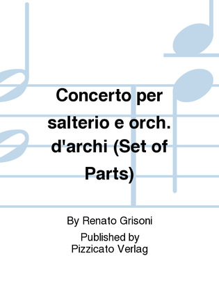 Concerto per salterio e orch. d'archi (Set of Parts)