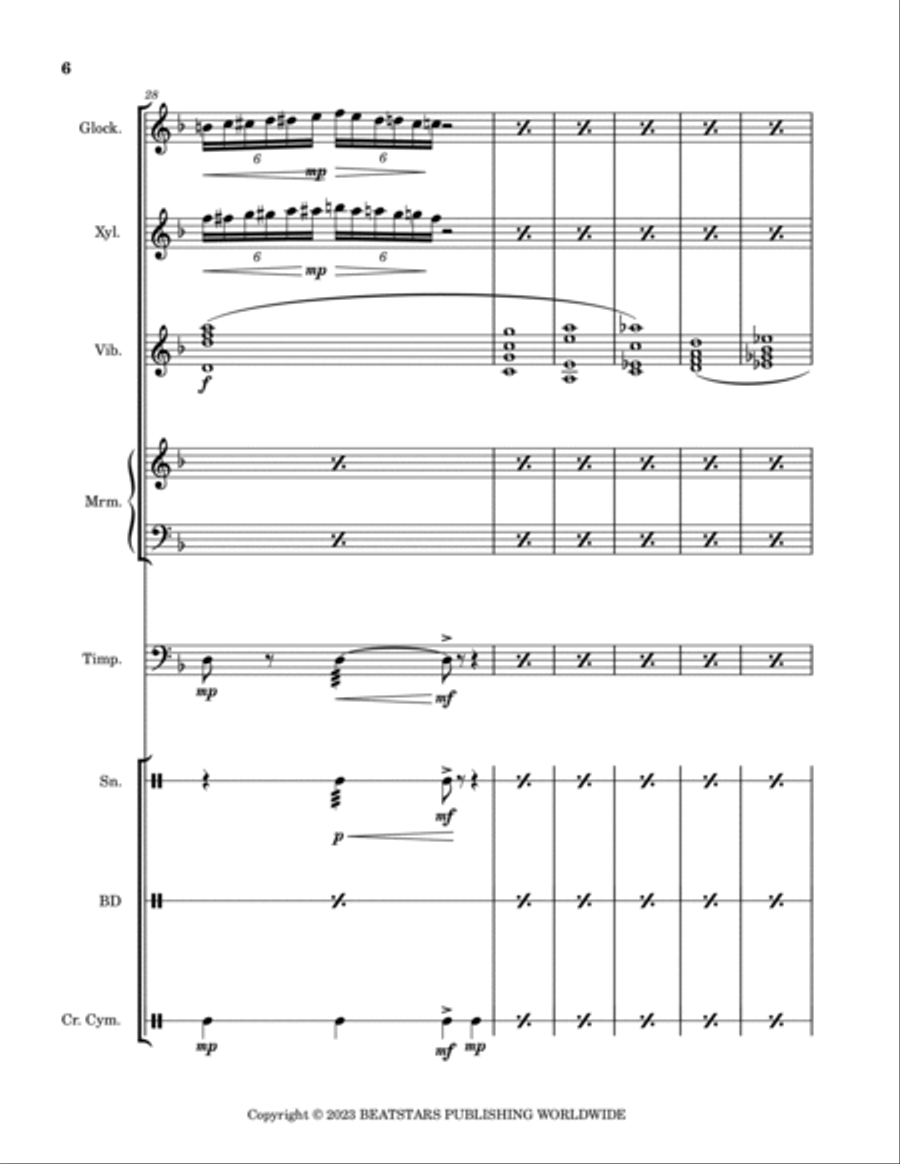 One-Winged Angel School and Community scores gallery preview page 6