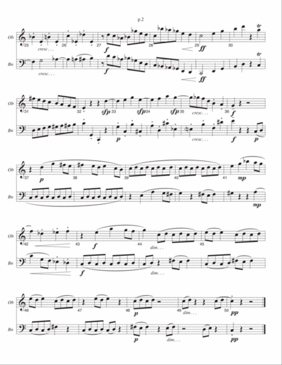 Duo Sonata Woodwind Duet scores gallery preview page 2