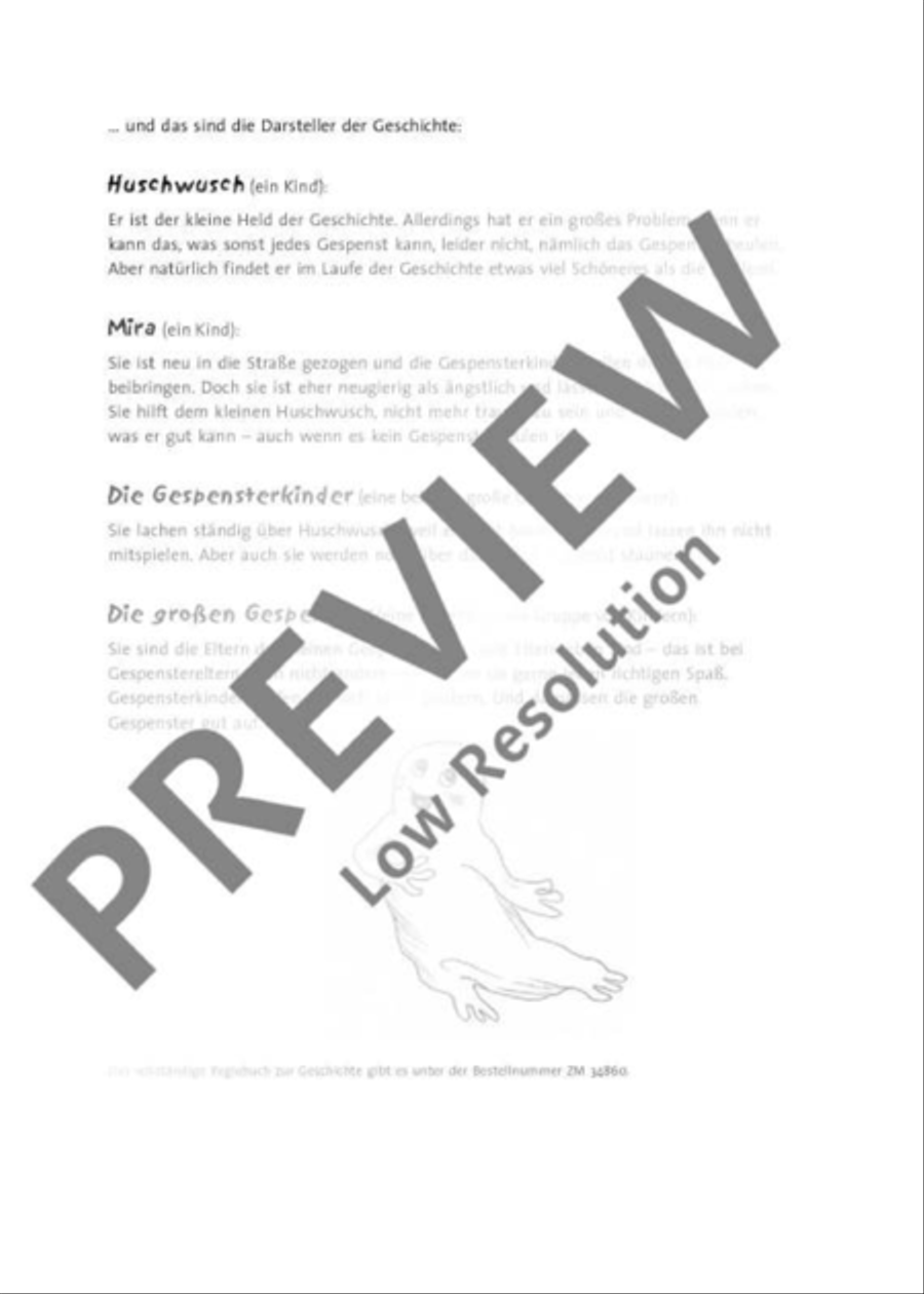 Das kleine Gespenst Huschwusch Recorder scores gallery preview page 7