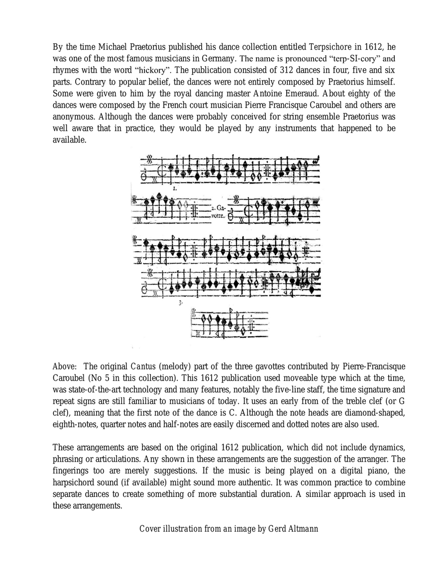 Renaissance Hits for Easy Piano: Five Dances from Terpsichore (Praetorius) Piano Method scores gallery preview page 2